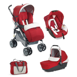 Carucior 3in1 D1 Trio-rosu,