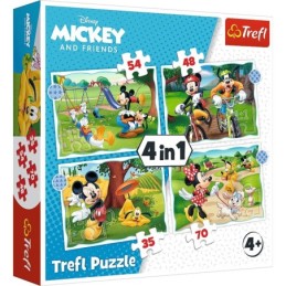 PUZZLE TREFL 4IN1 MICKEY...