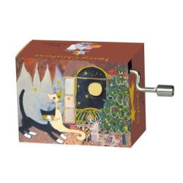 Flasneta Pisici langa brad,...