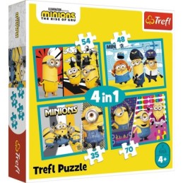 PUZZLE TREFL MINIONS 4IN1...