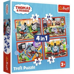 PUZZLE TREFL 4IN1 THOMAS...