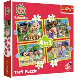 PUZZLE TREFL 4IN1 COCOMELON...