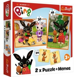 PUZZLE TREFL 2IN1 MEMO BING...