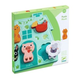 Puzzle din lemn cu bază din...