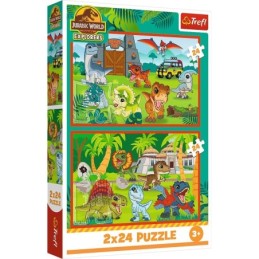 PUZZLE TREFL 2X70 JURASSIC...