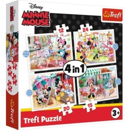 PUZZLE TREFL 4IN1 MINNIE...