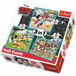PUZZLE TREFL 3IN1 MICKEY...