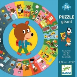 Puzzle cicular Djeco, ziua