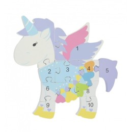 Puzzle din lemn unicorn,...